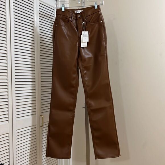 Good American Faux leather pants - Picture 3 of 11